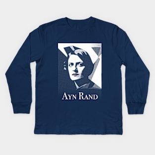 Ayn Rand Kids Long Sleeve T-Shirt